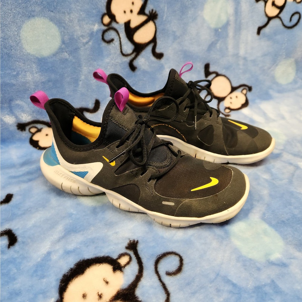 Nike Free RN 5.0 GS Blue Hero Kids Size‎ 6y Black - AR4143 003